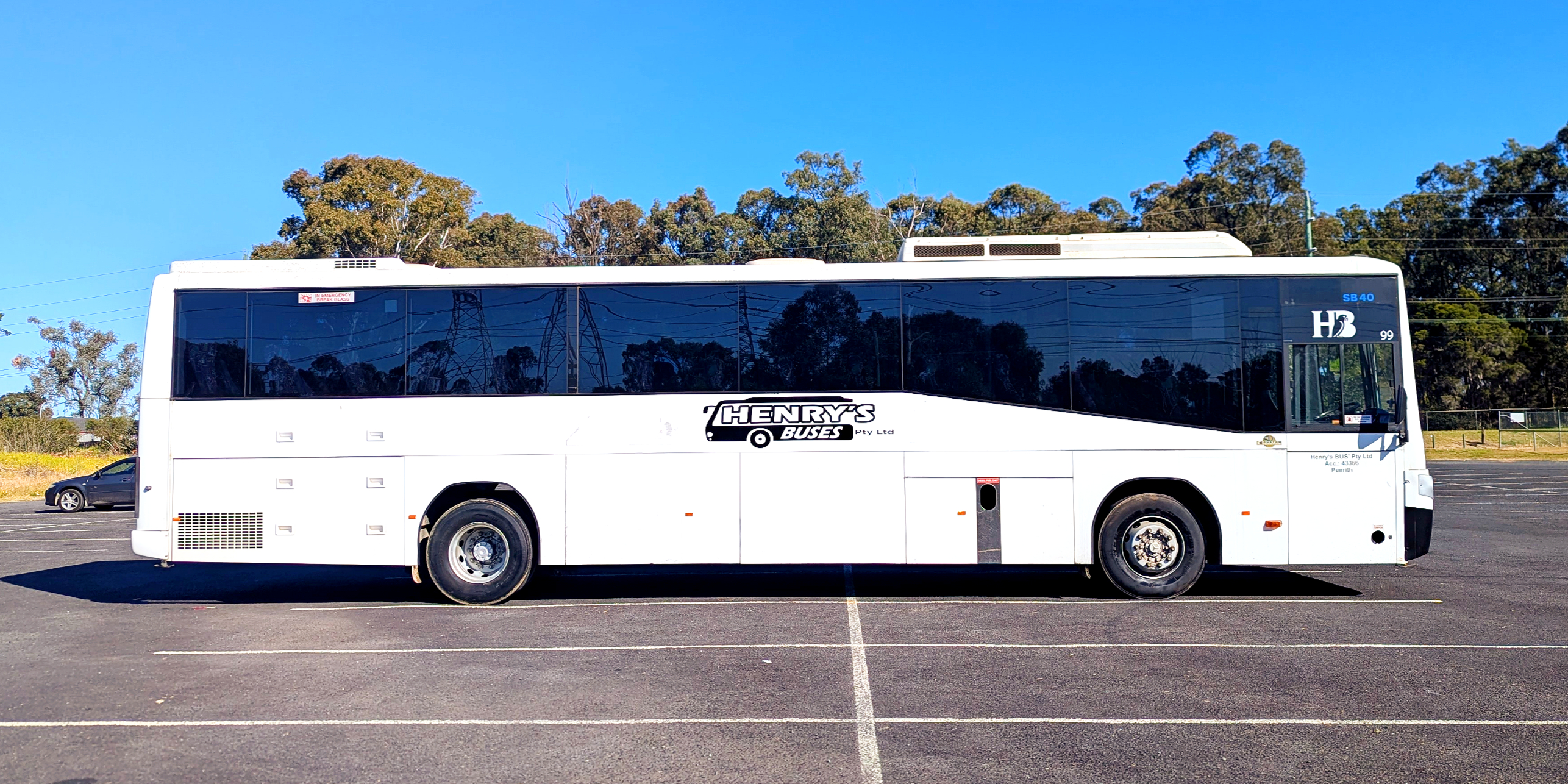 Charter Bus & Coach Hire in Parramatta — Henry's Buses vehicle